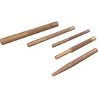 Gray Tools – Ensemble de chasse-goupilles en laiton, 5 pièces-Comprend : Poinçon conique en laiton de 1/4 po, poinçon effilé en laiton de 3/8 po et chasse-goupille en laiton de 3/8 po, 1/2 po et 3/4 po.