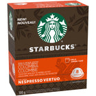 Nespresso - Starbucks Vertuo Origine Unique Colombie - Paquet de 8-Ce café de torréfaction ambrée a une intensité de niveau 7 et un goût équilibré aux notes de noisette; fait de grains de café colombiens à 100 %