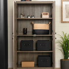 South Shore - Morgan Armoire de rangement 4 portes Chêne vieilli-Dimensions: 33 po L x 19,5 po P x 62,5 po H