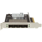 StarTech ® Carte réseau serveur à 4 ports SFP+, PCI Express, puce Intel XL710 (PEX10GSFP4I)-Ajoutez quatre ports 10 GbE SFP+ à votre serveur ou poste de travail pour une connectivité rapide et à haut débit, compatible avec les émetteurs-récepteurs SR ou LR