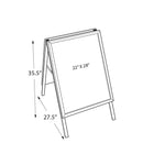 Azar Displays – Chevalet pour affichage double, 28 x 22 po (300245)-Cadre encliquetable pour un remplacement rapide des affiches