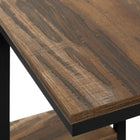 Monarch Specialties - 3673 Table D'Appoint - 25 po H/Faux Bois Brun/Metal Noir-10