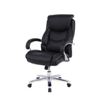 TygerClaw - Chaise de bureau exécutive à dossier haut Big & Tall-Assez solide pour les journées marathon grâce à sa base métal renforcée et son plateau de siège ultra-résistant