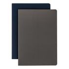 Gry Mattr - Journal A5 à couverture souple, papier de pierre, 48 pages, gris/bleu marine, paquet de 2-Taille A5 (5,70 po × 8,26 po)
