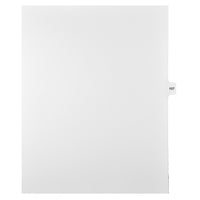 Markmaker - Intercalaires imprimes Legal, Blanc, 1/15th coupe, format lettre, sans trous, 25 tabs/PQT, 5 PQT/Boite, Numero 157-Intercalaires imprimes Legal