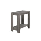 Monarch Specialties - 3118 Table D'Appoint - Gris-Fini similibois texturé élégant