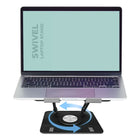 Uncaged Ergonomics - RISE Support pivotant pour ordinateur portable Support de bureau réglable - Noir-Le support pivotant pour ordinateur portable est très léger