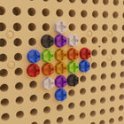 Flash Furniture - Ensemble d'accessoires de 512 vis multicolores Bright Beginnings qualite commerciale pour systeme mural STEAM-Parfait pour les garderies, les ecoles maternelles et les centres d'apprentissage precoce,