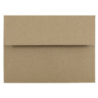 JAM Paper Enveloppes en papier kraft recyclé avec fermeture gommée, 4 3/4 x 6 1/2 po, brun, 100/paquet-Brun