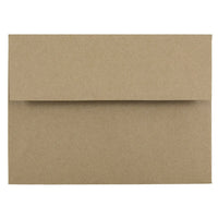 JAM Paper Enveloppes en papier kraft recyclé avec fermeture gommée, 4 3/4 x 6 1/2 po, brun, 100/paquet-Brun