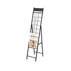 FuTECH - Porte-brochures avec 8 pochettes - 10,5 l x 52,5 H po - Noir-Noir