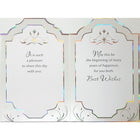 Rosedale – Cartes de souhaits et enveloppes « Congratulations on Your Wedding », doré, 5 1/2 x 8 po, 6/paquet (19930)-Cartes de souhaits de qualité comparable à celles qu’on retrouve dans un magasin spécialisé