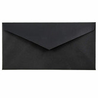 JAM Paper - Enveloppes Monarch - 3,875 x 7,5 - lin noir - Paquet de 50-Couleur: Lin noir