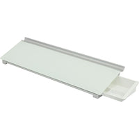 Quartet − Surface de travail à effacement sec Desktop Glass − surface blanche − sans cadre − 18 po x 6 po (3413829987)-Conçu pour s’insérer parfaitement dans l’espace entre votre écran et le clavier.