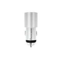 Adapteur de chargeur de voiture USB M 2 - Argent-Chargez jusqu'à 2 appareils à la fois