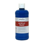 Handy Art – Peinture acrylique pour élève, bleu intense, 16 oz (RPC101065)-Les couleurs riches et durables sèchent pour une finition semi-lustrée, permanente, résistante à l’eau et flexible