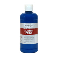 Handy Art – Peinture acrylique pour élève, bleu intense, 16 oz (RPC101065)-Les couleurs riches et durables sèchent pour une finition semi-lustrée, permanente, résistante à l’eau et flexible