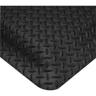 Wearwell – Tapis SMART Diamond-Plate 1 po, nº 497, 3 pi x 5 pi, noir-Surface Diamond-Plate avec une base éponge composite avec uréthanne 100 % recyclé