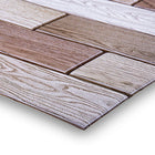 CTG Brands – Carreaux muraux « pelez et collez », grain de bois mixte 3D, 11,8 po x 11,8 po, multicolore, paq./6-Emballage : 6 carreaux muraux « pelez et collez »