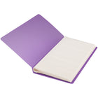 JAM Paper - Carnet de cartes professionnelles capacité de 72 cartes - 4 po x 7 1/4 po - violet-Utilisez-les pour organiser vos propres cartes de visite ou celles que vous avez collectées au fil des ans