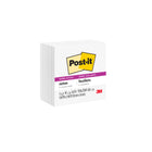 Post-it - Feuillets super collants repositionnables, 3 x 3 po, blanc, paq./5 blocs, 350 feuilles (654-5SSW)-1