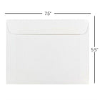 JAM Paper Enveloppes format livret à rabat droit gommé, 5 1/2 x 7 1/2 po, blanches, 200 par paquet-Idéales pour les cartes de vœux, les cartes d’invitation, les faire-part de mariage et autres