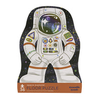 Crocodile Creek - Casse-tête Explorateur spatial - 36 pièces-36 pièces de puzzle épaisses qui s'emboîtent bien pour les enfants de 3 ans et plus.