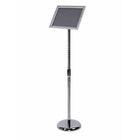 Eddies Hang-Up Display Ltd. Porte-affiche au sol à cadre instantané - argent/chrome - 8 -5x11 po-Support de panneau de plancher à cadre Snap