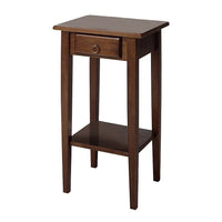 Winsome – Table d’appoint Regalia avec tiroir/tablette, fini noyer antique-Arborant le style élégant Regalia, cette table peut être utilisée pour y poser une plante ou un téléphone. Elle comporte une tablette idéale pour les bottins et un petit tiroir pour garder un bloc-notes et stylo hors de la vue.