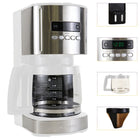 Kenmore - Cafetière programmable Aroma Control de 12 tasses - blanc/acier inoxydable-Grande capacité de 12 tasses avec option d'infusion de 1 à 4 tasses
