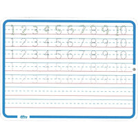 Tableau effaçable à sec à double face Hilroy, 9 po x 12 po, chiffres (1064819)-Le tableau en mélamine effaçable à sec convient à une utilisation en classe et à la maison.