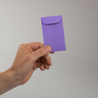 JAM Paper Enveloppes Colourées #3 Coin Commerciales - 2,5 po x 4,25 po - Violet Violet recyclé - Paquet de 50-Quantité : 50 enveloppes par paquet
