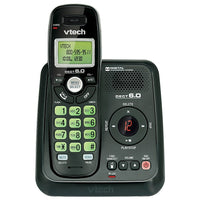 VTech - Système téléphonique CS6124-11 DECT 6.0 sans fil, 1 combiné, avec répondeur-Technologie numérique DECT 6.0