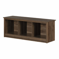 South Shore - Toza - Banc d’entrée avec rangement - Noyer naturel-Design tendance : le style contemporain épuré de ce banc d’entrée créera une ambiance accueillante dans votre maison. Déposez de beaux coussins sur le siège et des paniers colorés (non inclus) dans les compartiments ouverts pour personnaliser votre décor!