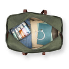 Samsonite - Virtuosa Sac Polochon à Roulettes - vert pin-La poignée de tirage se range dans un compartiment à fermeture à glissière lorsqu’elle n’est pas utilisée