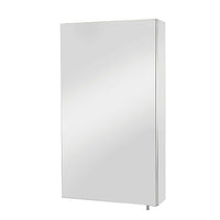 Armoire à pharmacie avec miroir, acier inoxydable poli-Porte en miroir