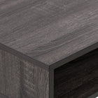 CorLiving - Bureau Auston à tirroir unique finition grain de bois - Gris-Montage facile