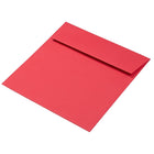 JAM Paper Enveloppes recyclées à patte de fermeture carrée, 7 1/2 x 7 1/2 (po), rouge-Couleur : Rouge vif