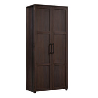 Sauder - HomePlus Armoire de rangement - Dakota Oak-Le rangement caché derrière les portes garde l'encombrement hors de vue