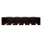 Claret – Étagère murale pour verres et bouteilles de vin, 22 larg. x 5 prof. x 4,5 haut. (po), fini espresso (FN00379-9INT)-Dimensions du produit : 18,75 larg. x 4 prof. x 7 haut. (po)