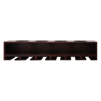 Claret – Étagère murale pour verres et bouteilles de vin, 22 larg. x 5 prof. x 4,5 haut. (po), fini espresso (FN00379-9INT)-Dimensions du produit : 18,75 larg. x 4 prof. x 7 haut. (po)
