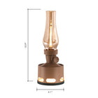 TuBICen - Old Days Lampe de table - Kaki-DEL intégrée, 2W, incluse