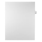 Markmaker - Intercalaires imprimes Legal, Blanc, 1/25th coupe, format lettre, sans trous, 25 tabs/PQT, 5 PQT/Boite, Numero 132-Intercalaires imprimes Legal