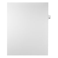 Markmaker - Intercalaires imprimes Legal, Blanc, 1/25th coupe, format lettre, sans trous, 25 tabs/PQT, 5 PQT/Boite, Numero 132-Intercalaires imprimes Legal