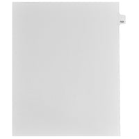 Markmaker - Intercalaires imprimes Legal, Blanc, 1/15th coupe, format lettre, sans trous, 25 tabs/PQT, 5 PQT/Boite, Numero 103-Intercalaires imprimes Legal