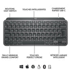 Clavier rétroéclairé sans fil Logitech MX Keys Mini pour professionnels - Graphite-Plusieurs ordinateurs, un seul Flow: associez MX Keys Mini à MX Master 3 ou MX Anywhere 3, et tapez sur plusieurs ordinateurs ou ordinateurs portables dans un flux de travail fluide(2)