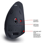 AnthroDesk - Souris sans fil verticale, ergonomique (AD-VM1)-RECHARGEABLE : Plus besoin de changer ces piles AA, batterie rechargeable longue durée incluse