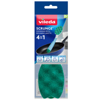 Vileda Recharges Lavette Scrunge Vaisselle - Paquet de 2-Offre un nettoyage 4 en 1; élimine la saleté tenace, n'égratigne pas, se rince facilement et dure longtemps