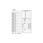 Pyramid Cartes de temps hebdomadaires Time Systems 331-11 pour les horodateurs de série 1000, paq./100-Carte de temps recto verso pour enregistrer les heures de poinçonnage des employés pour chaque jour de la semaine