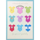 Rosedale – Cartes de souhaits et enveloppes « A Shower Of Good Wishes For You And Your Baby » 5 1/2 x 8 po, 12/paquet (15502)-Imprimées sur papier cartonné non couché de haute qualité